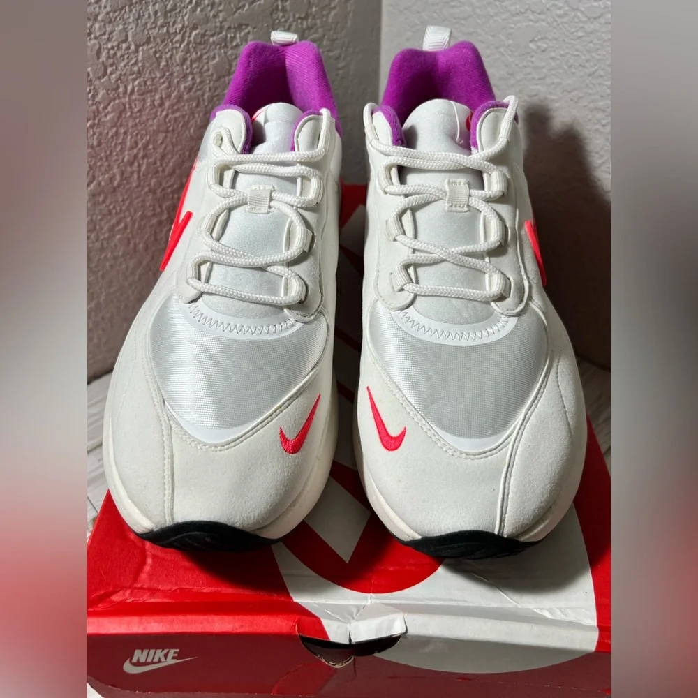 Nike Air Max Verona women’s sneaker shoe white crimson size‎ 12 CZ6156-100